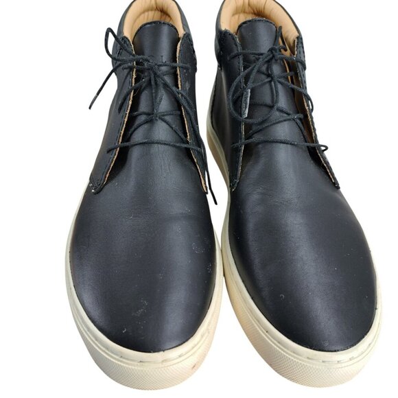 Nisolo Everyday Mid Top Black Leather Sneaker Size 9.5 Cortez Vibram Chukka main image 10